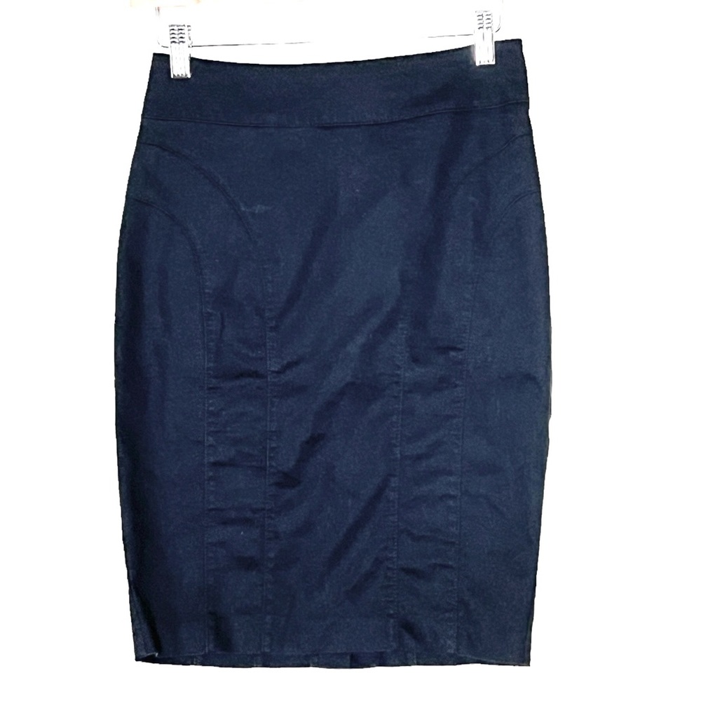 H&M | High waisted black stretch pencil skirt size 6